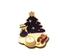 Adventslicht Leuchter Handarbeit Teelichthalter Holz Kerzenständer Weihnachtsdeko Teelichthalter Weihnachtstanne Schneemann Tischdeko
