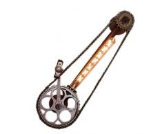 YLLXX Kreative Schmiedeeisen Wandleuchte Cafe Gang Retro Schlauch Gear Bar Wandlampe Bank Industrielle Fahrradkette Fahrrad Wandleuchte