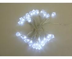 Solarlichterkette Diamant Solargartenleuchte mit 24 weissen LEDs, Dekoration