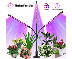 LED Pflanzenlampe, SOLMORE 27W Grow Lampe Pflanzenlicht mit 3 Timer, 3 Modus, 10 Arten von Helligkeit und 360°Einstellbar Flexibles, Wachstumslampe mit USB Adapter für Zimmerpflanzen Überwinterung