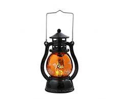 Sturmlaterne LED Luftreiniger Retro Design Öllampe Stil USB Natural Himalaya Kristall Salz LED Lampe Nachtlicht Luftreiniger Dimmer als Fensterdeko Gartenlaterne (Gelb)