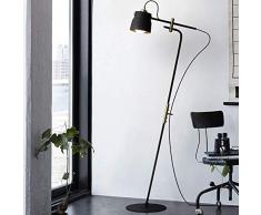 Wayi Belief Rebirth Stehleuchte Teleskop-Design - Lange Stange Einstellbare Leseleuchte für Wohnzimmer, Schlafzimmer, Lounges und andere Wohnbereiche,Schwarz
