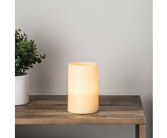 Lights4fun LED Echtwachskerze batteriebetrieben 15cm