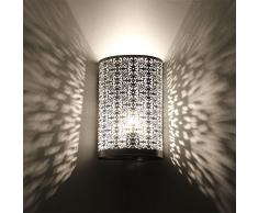 albena shop 71- orientalische Wandlampe H 30cm / B 19cm (Kavita silber)
