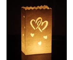10 Stk. Lichttüten, Candle Bags, Luminaria für Party & Feier Geburtstag