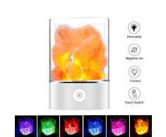 Salz Lampe Salzkristalllampe Himalaya Salzlampe Nachtlicht Dekorative Lichter Salzlampe Dimmbar mit LED Salz Lampe mit Touch Helligkeit Control Funktion by Upstartech