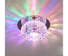 Wandleuchte Wandlampen Led 220V 5W LED Spotlight Deckeneinbau Aisle Korridor Portal-Licht / runde Kristalldeckenleuchte, 100 * 45 & Pound; & Uml; Mm & Pound; & Copy-buntes Licht, buntes Licht, Farbe N