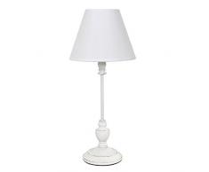 Grafelstein Tischlampe Maison weiß Shabby chic Lampe im Landhausstil antik