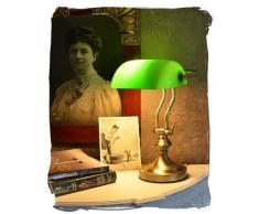 Bankerleuchte Jugendstil wie anno 1900 Bankerlampe Schreibtischleuchte xcl115 Palazzo Exklusiv
