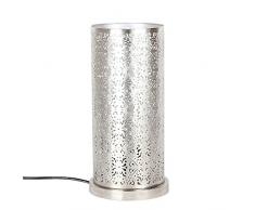 albena shop 73-633 orientalische Tischlampe (Lakia silber)