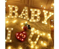 22 cm LED Papierlicht Nachtlicht Alphabet Batterie Starthilfe Culb Dekoration Wanddeko Party Hochzeit Geburtstag Valentinstag Geschenk 22cm_Y_China