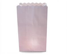 YAKEBA | Lichttüten - Luminaria - Deko-, Gala-Licht-Tüte | Weiß | 20er Set (2x10)