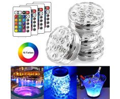 StillCool Unterwasser Licht Unterwasserbeleuchtung Multicolor RGB Controller Leuchte Deko Licht für Garten, Aquarium, Vase, Badewanne, Pool oder Spa