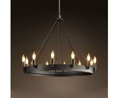 AMOS Schmiedeeisen Kronleuchter Wohnzimmer Bar Persönlichkeit Café Kerze Kronleuchter