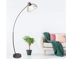 LED Gitter Steh Lampe Bogen Ess Zimmer Decken Fluter Leuchte Geflecht Strahler schwenkbar