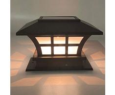 Prosperveil Solar-Pfosten-Lichter für den Außenbereich, LED, wasserdicht, Deck, Zaun-Lichter, quadratische Säulen-Lampe, Terrassen-Beleuchtung
