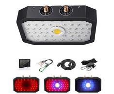 JuYi Pflanzenlampe Vollspektrum, Verbessertes COB Double Chips 1000W LED Pflanzenwachstumslicht mit einstellbaren Gemüse- und Blütenknöpfen und Thermometer-Feuchtigkeitsüberwachung für Zimmerpflanzen