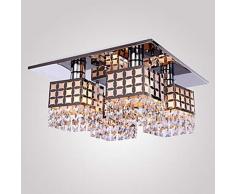 Unimall 4368752 Kronleuchter modernes Stil Kristall-Deckenleuchte elegante Deckenlampe für Wohnzimmer Schlafzimmer Esszimmer