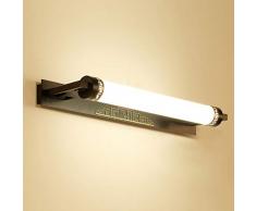 LED Spiegellampe Badleuchte, XMYX Vintage Wandleuchte Schminklichte Schmiedeeisen Spiegelleuchte Retro Badlampe Antik Schrankleuchte Schminktisch Leuchte Aufbauleuchte,WarmWhite50cm12W