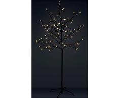 96 LED Blütenbaum - Höhe ca. 150 cm - Kirschblütenbaum mit 96 warmweißen LEDs - Batterie betrieben und mit Timer (6 Stunden an, 18 Stunden aus)