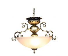 Larsure Vintage Modern Deckenleuchten Eisen Jugendstil Kronleuchter single head LED-foyer Balkon Deckenleuchte leuchten, 330 * 630 mm stufenbreite Korridor