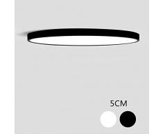 Ultradünnes LED-Deckenbeleuchtung Deckenleuchten für das Wohnzimmer Kronleuchter Decke für die Halle moderne Deckenleuchte hohe 5cm, Schwarz, Durchmesser 30cm 18w, Russland, kaltes Weiß
