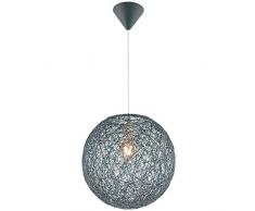 Hochwertige Pendel Leuchte Beleuchtung Hänge Lampe Papier Geflecht Kugel rund Globo 15252G