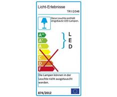 Funktionellee LED Stehleuchte in Rostfarbig antik Alabaster 4,5W 230V aus Metall & Glas Schalter Dimmer Stehleuchte mit Lesearm Deckenfluter mit Dimmer warmWeißes Licht Schlafzimmer Wohnzimmer Lampe
