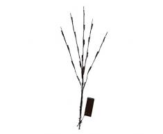 Dapei LED-Lichterkette auf 5 Rattanzweigen Lichterzweige Dekoration stimmungsvolle 20 LEDs batteriebetrieben Weidenzweige H77 cm Dekoleuchte Leuchtzweige für Weihnachten Garten Deko (Mehrfarbig)