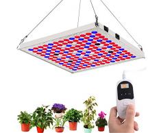 TOPLANET Led Pflanzenlampe, 75W Pflanzenlichter mit Zeitschaltuhr Reflektor Grow Light 24H Zyklus Timer 6 Modes IR Rot Blau Licht für Gewächshaus Innen Grow Box Hydroponik Veg Kaktus Orchidee Wachsen