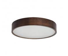 Kanlux Deckenleuchte Jasmin 470-WE 3X E27 Plafon Ø475 Wenge Glas Deckenlampe Deckenaufbauleuchte Aufbauleuchte Holzleuchte, max. 3X 60W