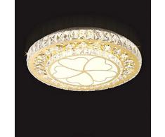 LED-Kristallhängeleuchte, Deckenleuchte, Edelstahl Cut Titanium Schlafzimmer Beleuchtung Einfache und Moderne LED-Kristalldeckenleuchte for Wohnzimmer, Schlafzimmer, Esszimmer (Color : G2)