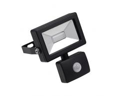 Meister LED-Außenstrahler - 10 Watt - Zur Festinstallation - Bewegungsmelder - 10 m Reichweite - Spritzwasserschutz - 800 Lumen / Außenleuchte mit Bewegungssensor / Wandfluter / Flutlicht / 7490140