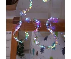 Filial-Färenlichter Led Lichterbündel, 200 Leds String Lights Wasserfall Dekorative für Outdoor, Garten, Party, Hochzeit, Weihnachtsbaum (Mehrfarbig)