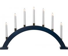 Star 219-42, LeuchtbogenGillian, 7 flammig, Holz, Blau, 6.3 x 4.0 x 0.6 cm