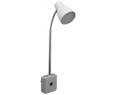 LED Steckerleuchte, Steckerlampe, Steckerspot, LED-Platine, 3 Watt, 200 Lumen, Flexarm, weiß
