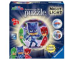 Ravensburger Puzzle Ball 3D Lampe, PJ Masks (11771), Modelle/Farben Sortiert, 1 Stück