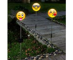 Solar Stableuchte „Happy Face“ 3er Set