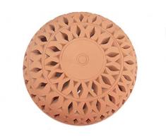 Orientalische Wandlampe Lampe Laterne für Innenraum und Garten aus Terracotta 37x13 cm - 905811-0007