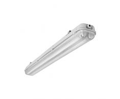 Led Wannenleuchte Feuchtraumleuchte Garagenleuchte Garagenlampe Arbeitsraumleuchte 2 x 36 Watt IP 65 für wechselbare Led Röhren