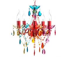 Kronleuchter DIAMONDS S 5-armig Bunt Deckenleuchte Hängelampe Lüster