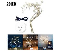 LED Lampe Zweig - Led Lichterzweige Warmweiss Batterie Stromversorgung, LED Kupferdraht Pearl Tree Licht, Lichter Zweige Weiß Dekorative Für Raum, Hochzeitsarrangement, Urlaub, Weihnachten