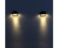 FeiliandaJJ Solar LED Garten Licht 6LED Wasserdicht Energiesparend Umweltfreundlich Solar LED Zaunlicht Outdoor Solarlicht für Garten Rasen Hof Eingang Park Platz Fassaden (Gelb)