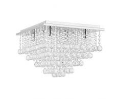 Extravaganter Kronleuchter - Veli Prisma - (4 x G9 Sockel)(28,0 cm x 38,0 cm x 38,0 cm) Kristall Deckenleuchte
