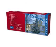 Konstsmide 1997-000 Baumkette mit weißen Topbirnen / für Außen (IP44) / 230V Außen / 30 klare Birnen / grünes Kabel