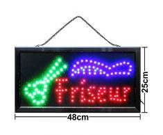 LED Schild Friseur Salon Haarsalon Haircut Haare schneiden Werbeschild Schaufenster Leuchtschild Ladengeschäft