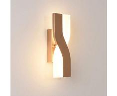 SWAOOS Wandkerzenhalter kreative Champagner Gold Acryl rotierende Wandleuchte modernes Wand einfach Schmiedeeisen Wandleuchte LED,Champagne Gold