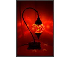 Mosaiklampe Mosaik - Stehlampe M Tischlampe orientalische lampe Orange Samarkand-Lights