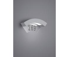 Trio Leuchten LED Hausnummer-Leuchte, Aluminiumguss, inklusiv 5 W, 15 x 26 cm, titan 229960187