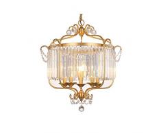 SL-63046,American Retro Kronleuchter, personalisierte leichte Luxus Kristallliebe-Pendelleuchte,transparente Kristallhängelampe, Hängeleuchte für Wohnzimmer, Arbeitszimmer, Hotel